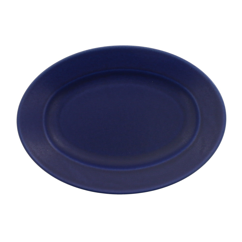 Estmarc 10.2" Navy Blue Oval Dinner Plate
