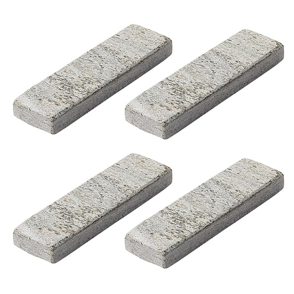 3.5" Natural Marble Stone Cutlery Rests Set of 4 - Silver