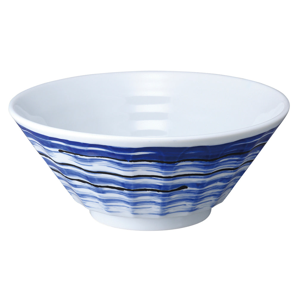 Large 50 oz Ramen, Donburi Bowl Floating Water (Ryusui) Scraped-Style (Shinogi) 6.8