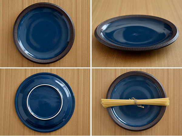 Round Dinner Plate - Blue/Indigo