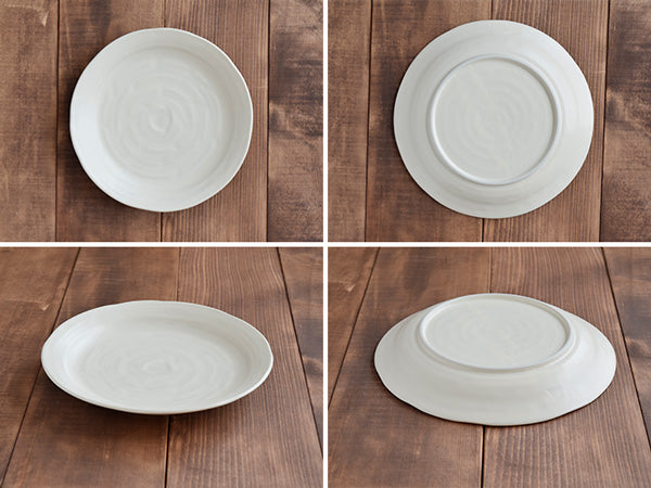 Cream Dinner Plate Set of 4 - Spiral