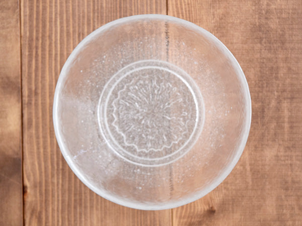 6.9" Glass Bowls Set of 2 - Awayuki (Light Snow)