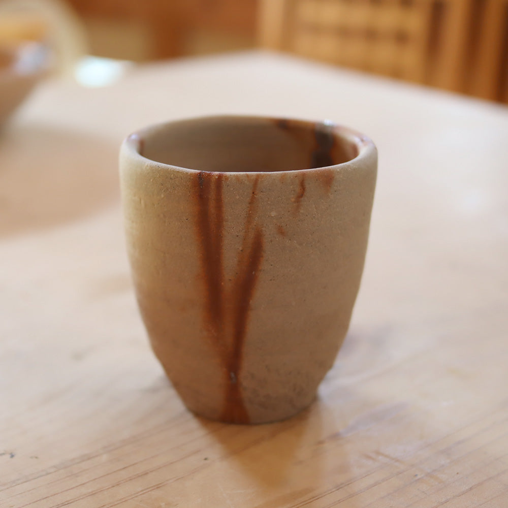 Ogawa Kiln 10.1 oz Yunomi Japanese Teacup Jumon Pottery - Large
