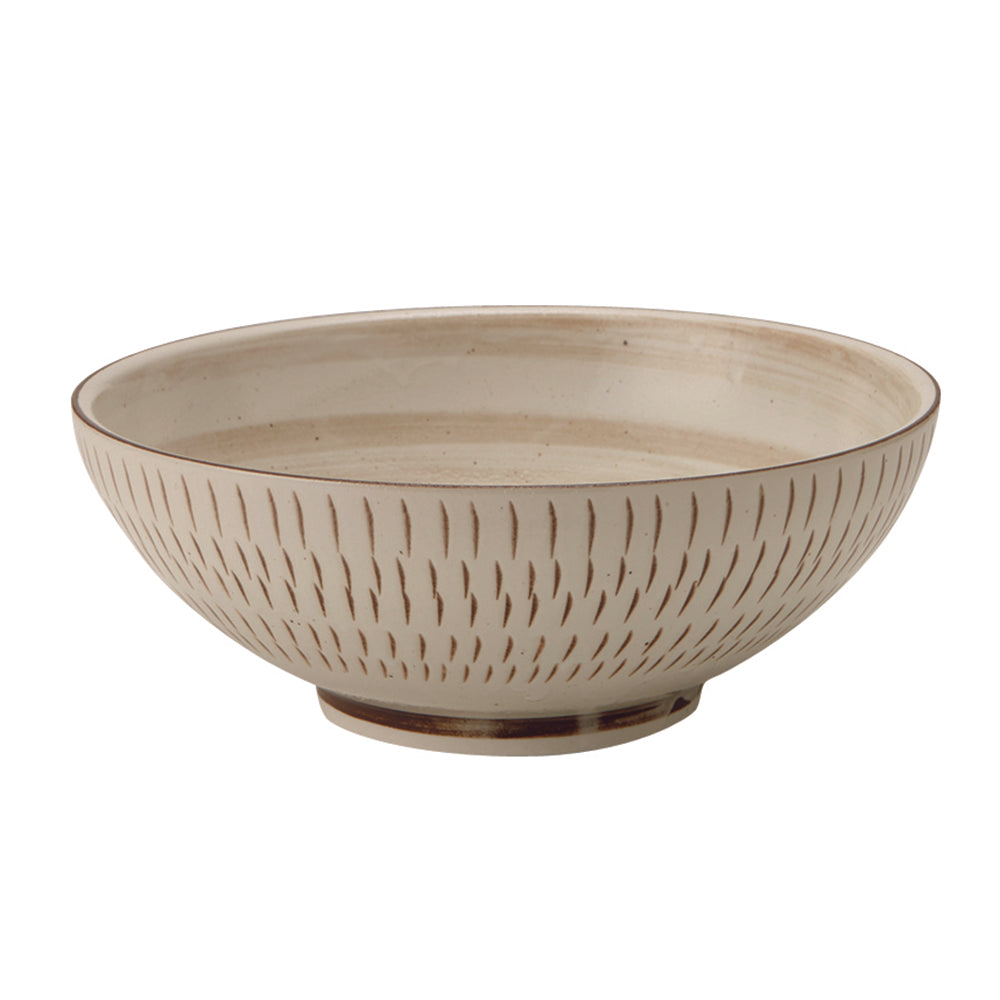 Large 51 oz Wide Mouth Ramen, Donburi Bowl Japanese Traditional Pattern (Minomingei)