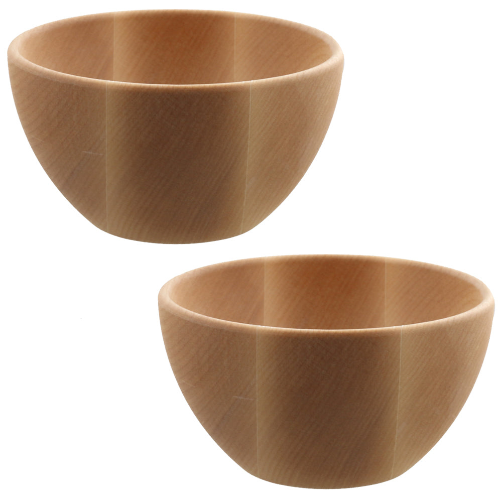 11.8 Ounce Wooden Café Au Lait Bowls Set of 2