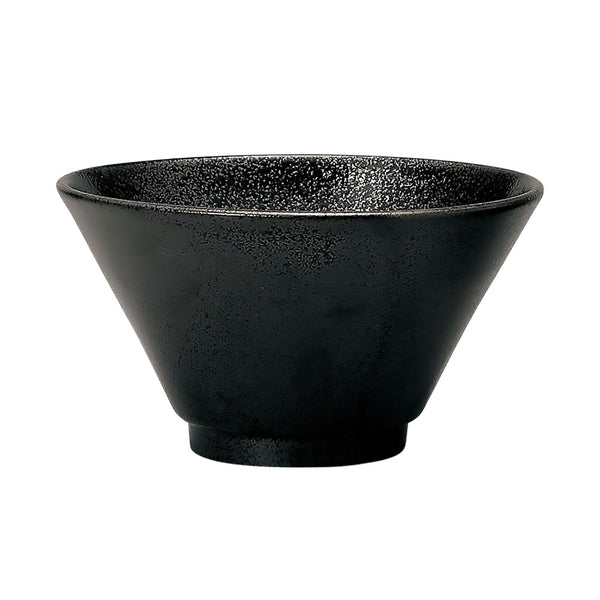 Kokuyou 7.4" Black Noodle Bowl Zen Table Japan