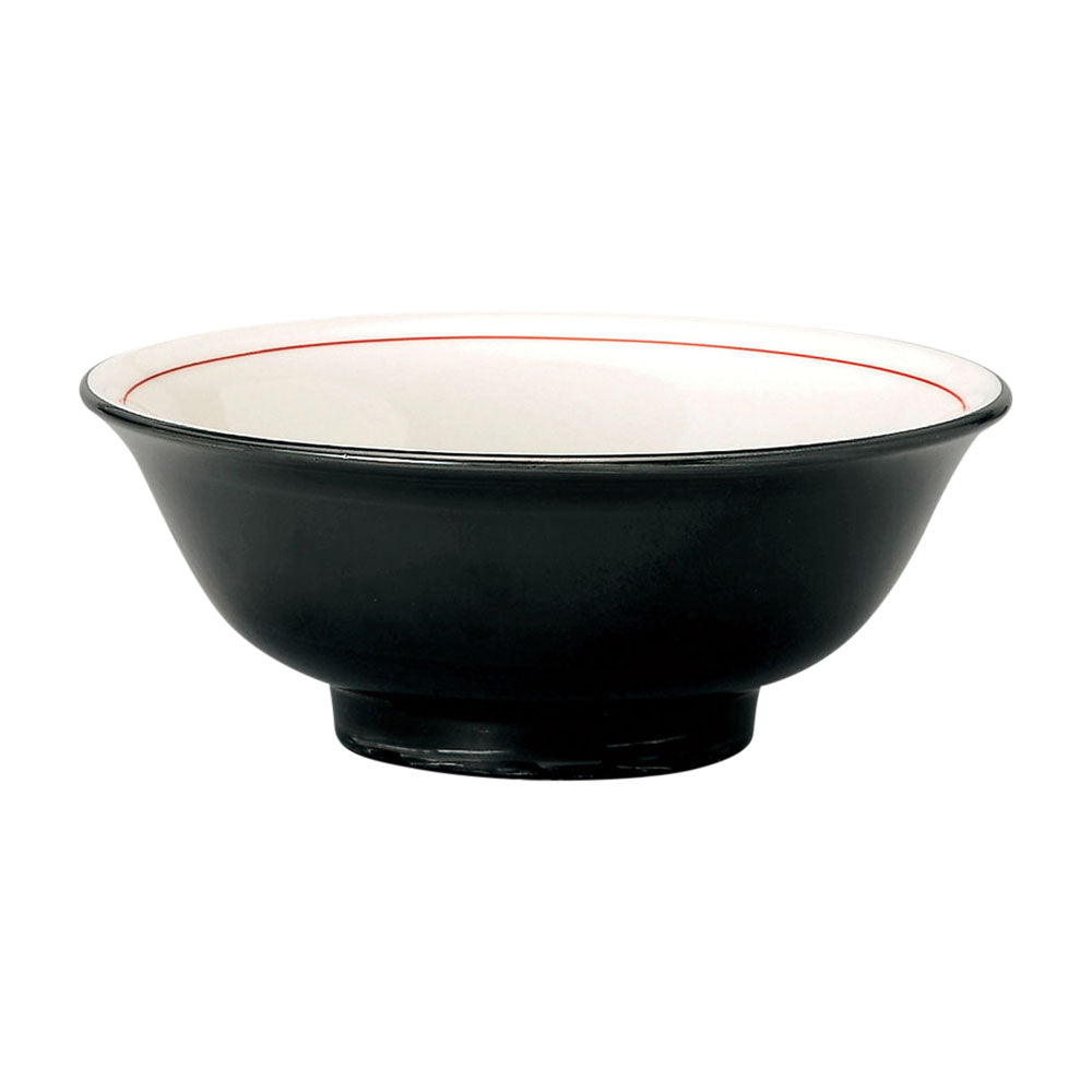 8.4" Kuromaki Black and White Donburi Bowl