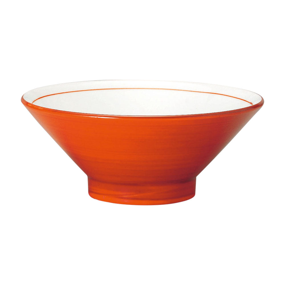 8.4" Red and White Noodle Bowl