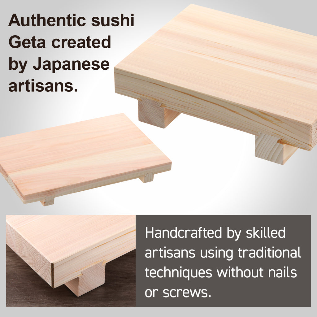 WASHO Hinoki Japanese Cypress Sushi Geta Serving Board