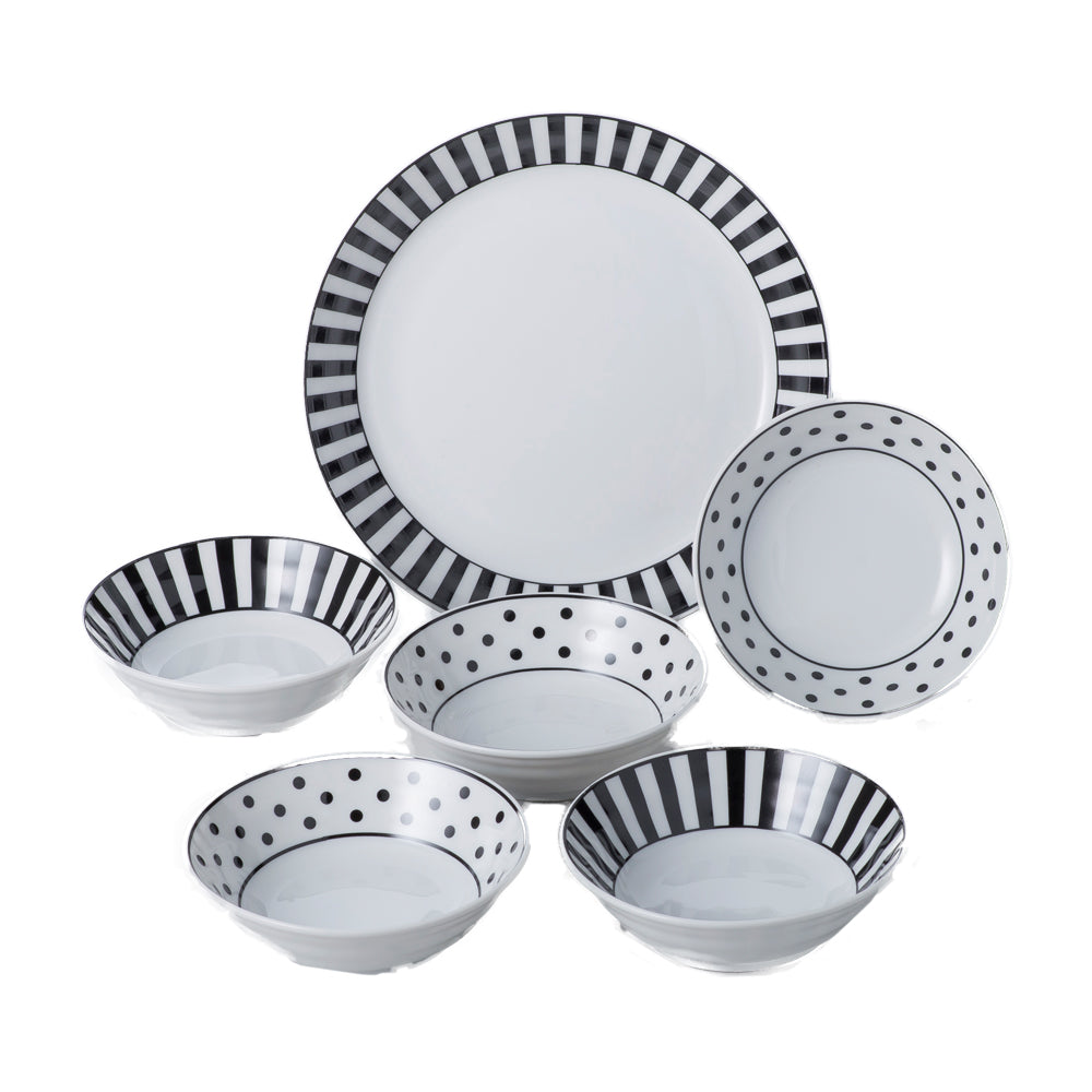 Polka dot dinner set top