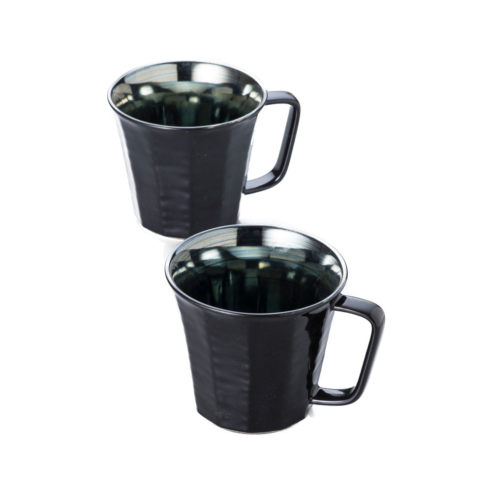 Mirror Finish Mugs Set of 2 - Black