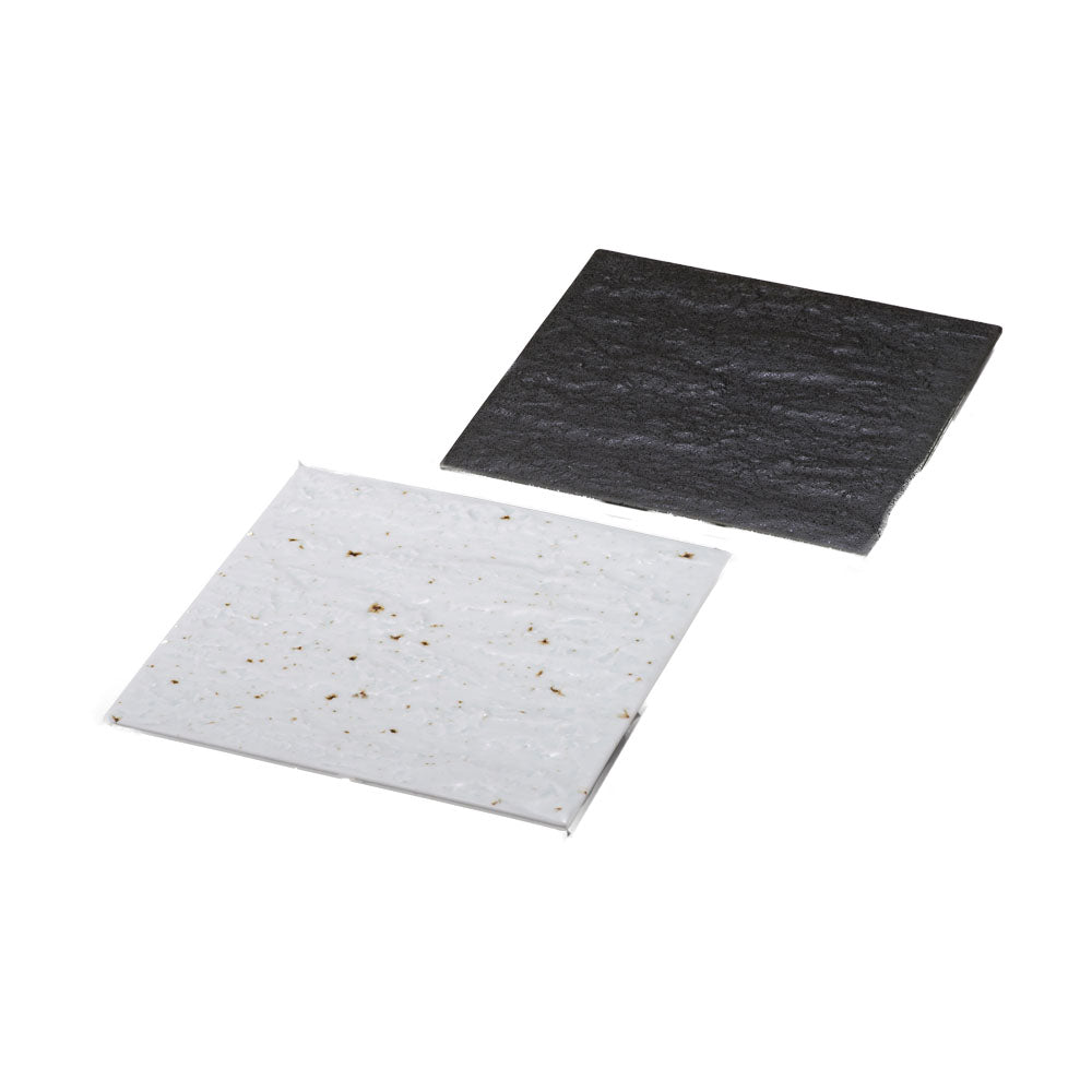 HIBIKI Square Sushi Plate Set of 2 - Black and White