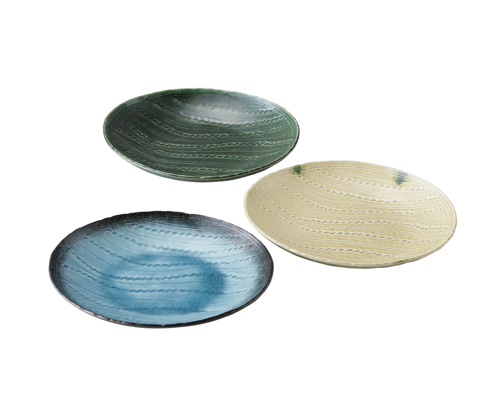 3-Piece Dinner Plate Set - Assorted Colors