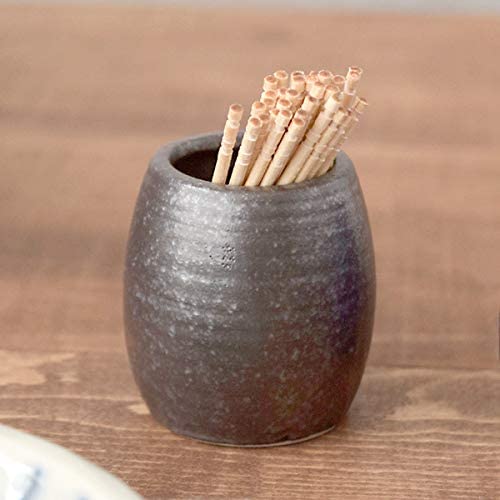 Porcelain Toothpick Holder - Silver/Black