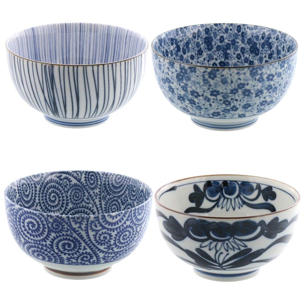 Multi-Purpose Japanese Donburi Bowl Set of 4 - Small