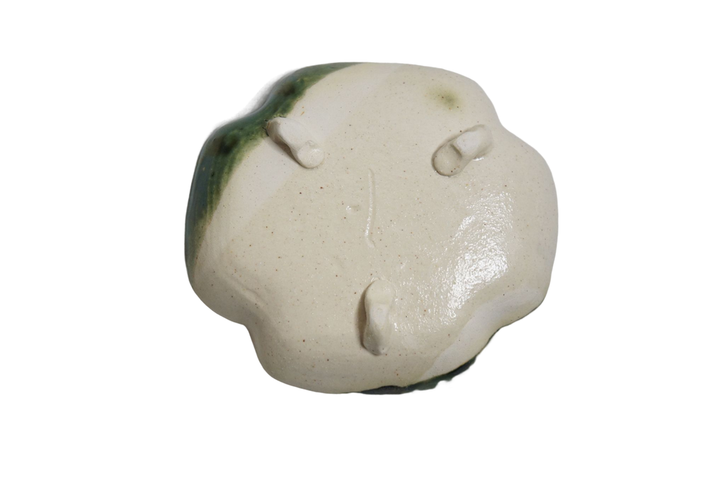Ogawa Kiln Oribe Gourd Shaped Appetizer Plate - Hyoutan