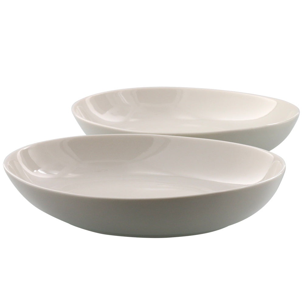 Porcelain White Dinner Plate Set of 2