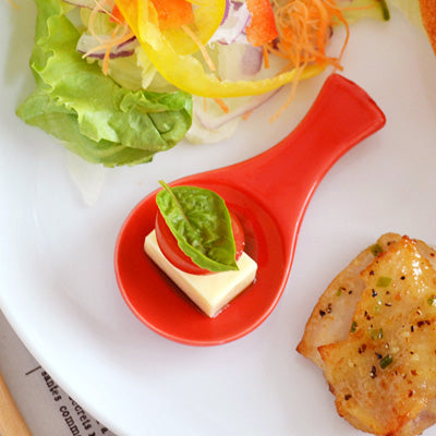 Amuse-Bouche Appetizer Spoon Set of 4 - Red