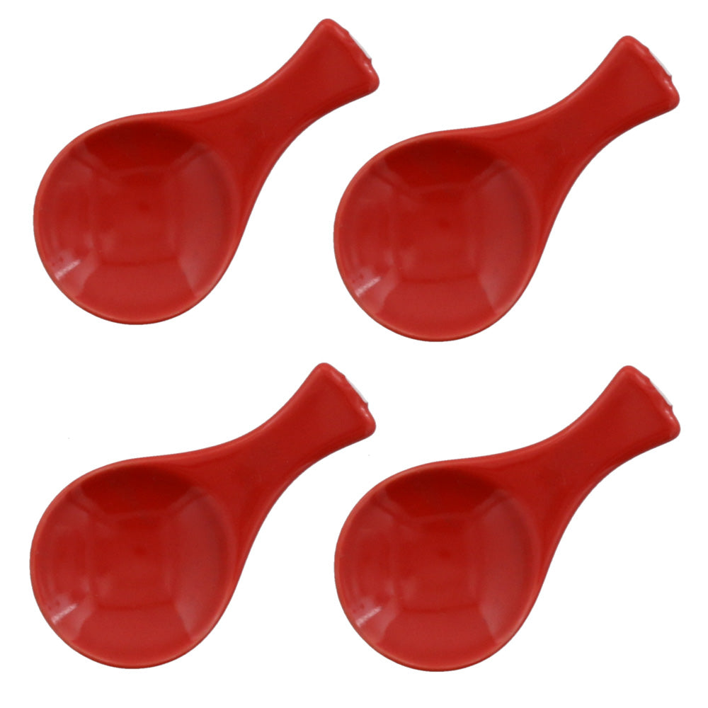 Amuse-Bouche Appetizer Spoon Set of 4 - Red