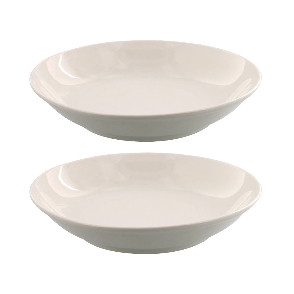 Porcelain Pasta Bowl Set of 2 - Ivory