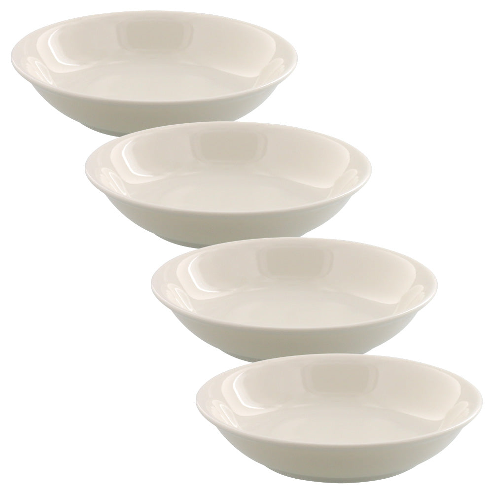 Porcelain Fruit Bowl Set of 4 - Ivory
