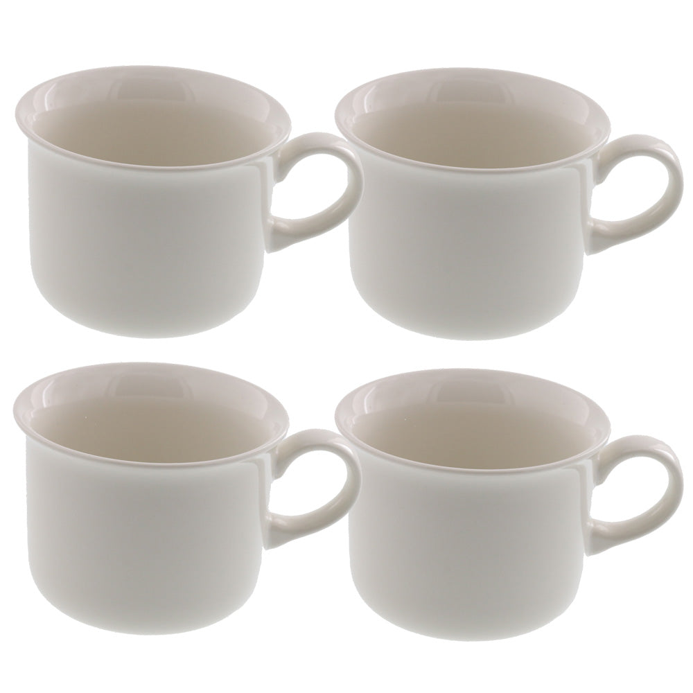White Coffee Mug Set of 4