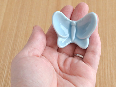 Pastel Blue Chopstick Rest Set of 4 - Butterfly