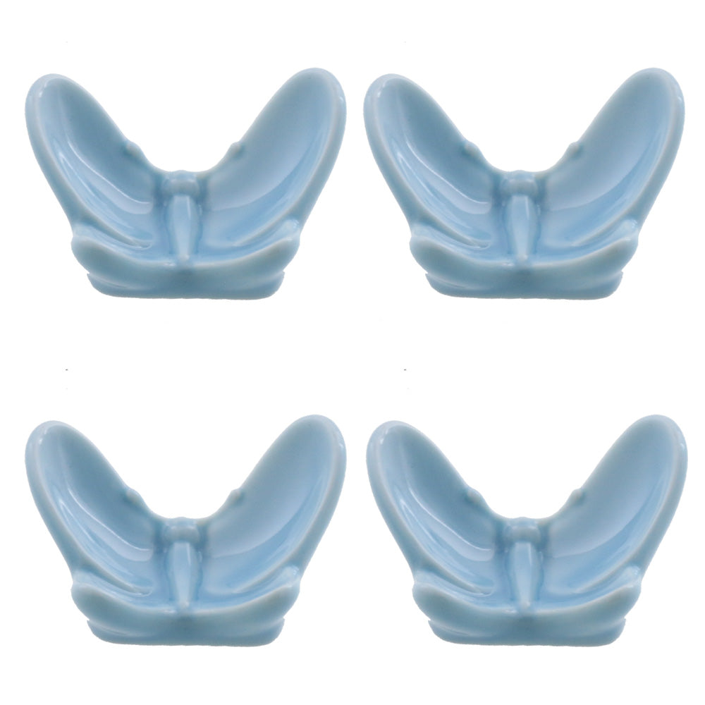 Pastel Blue Chopstick Rest Set of 4 - Butterfly