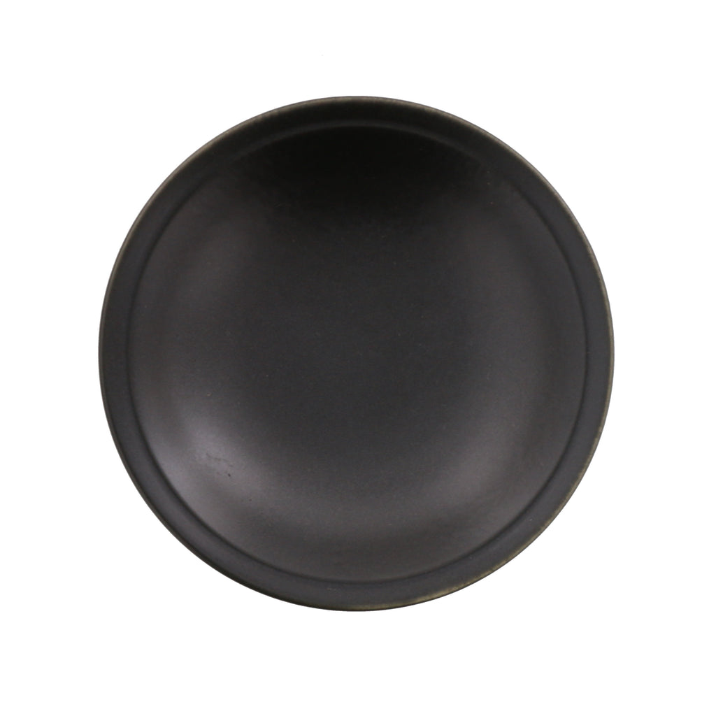 5.9" Black Appetizer Plate Set of 4