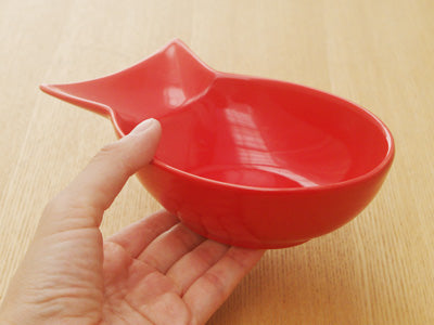 Vivid Fish Shaped Bowl Set of 4 - Red