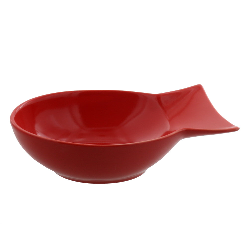 Vivid Fish Shaped Bowl Set of 4 - Red