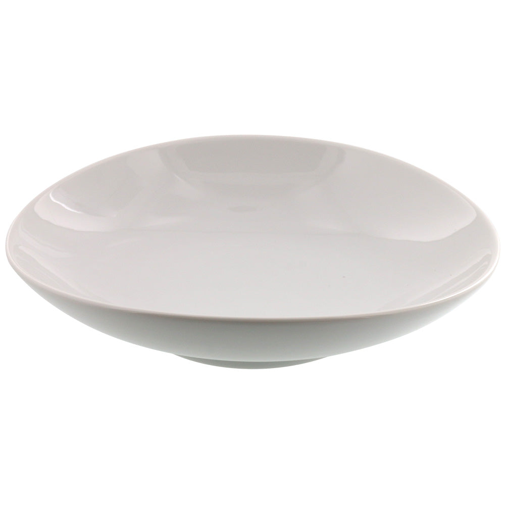 White Asymmetrical Oval Serving Plate Set of 2 - White