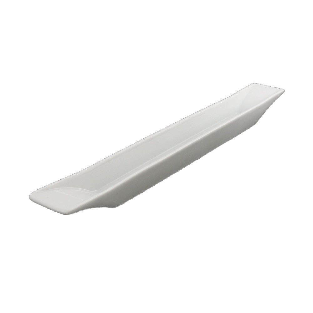 Porcelain Square Long Appetizer Plate - White