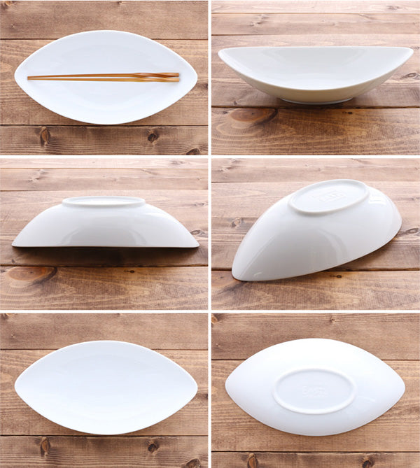 Ship/Leaf Shaped Stylish Cafe Bowl White Set of 2