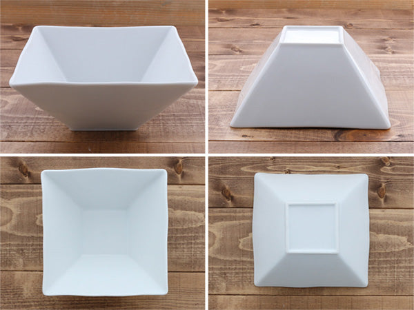 STUDIO BASIC Original White Square Bowls - Large