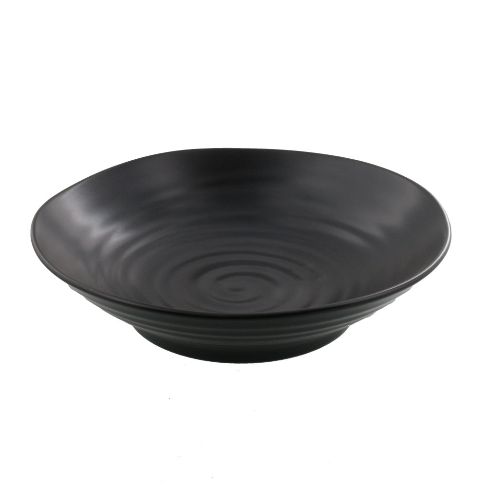 Stylish and Versatile Bowl Plate Matte Black Set of 2