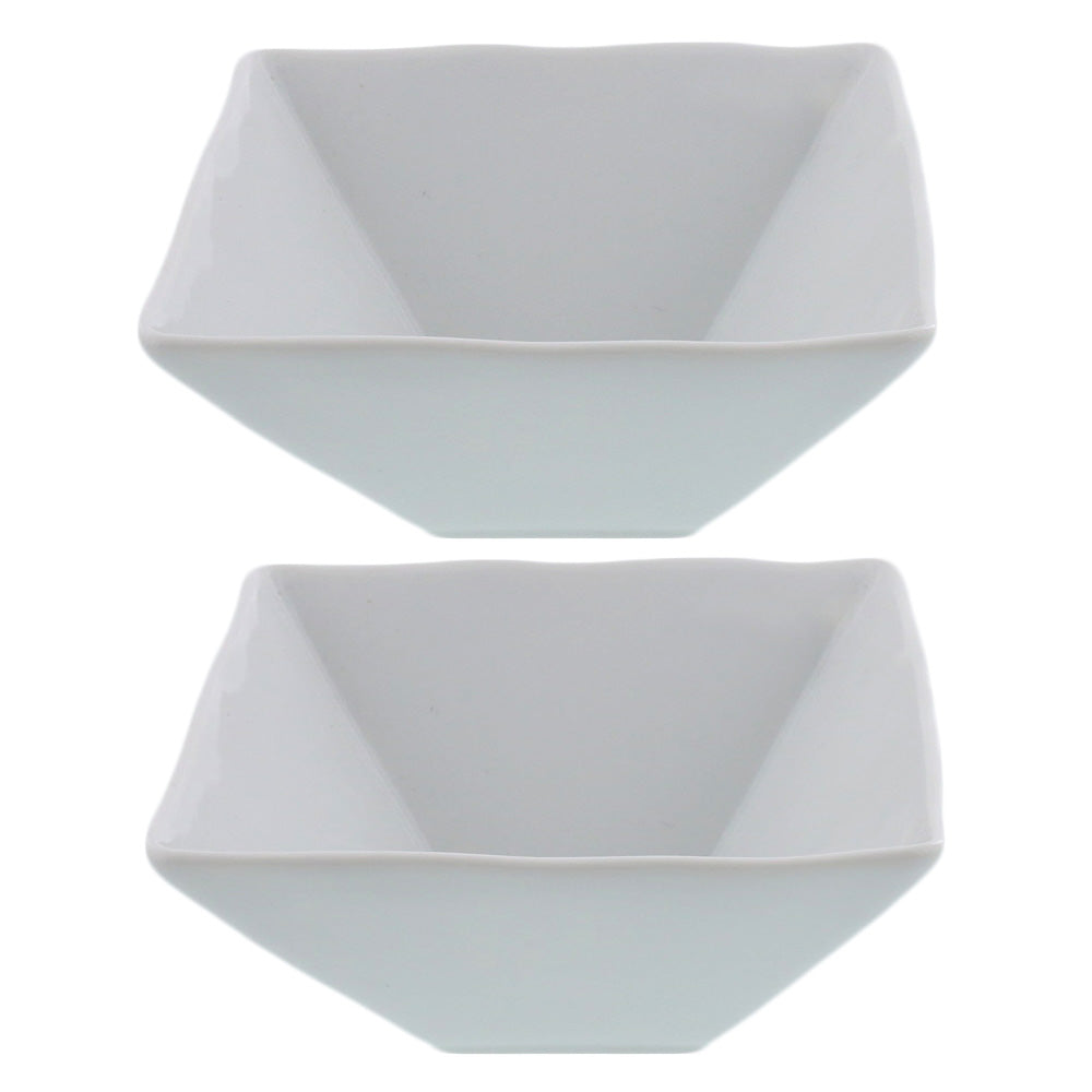 STUDIO BASIC Original White Square Bowls Set of 2 - Medium