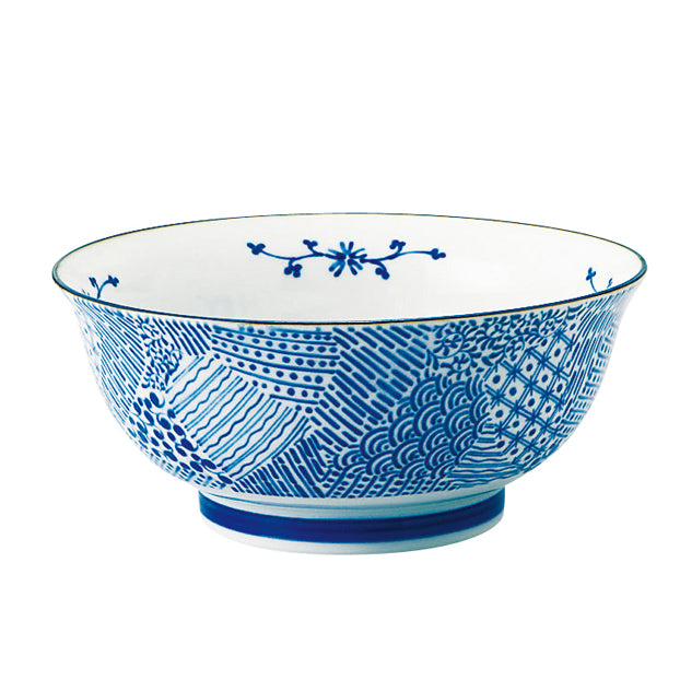 Komon Blue and White Donburi Bowl