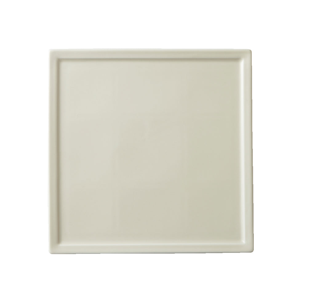 Square Appetizer Plate - Cream