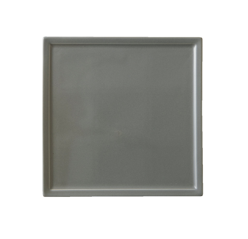 Square Appetizer Plate - Gray