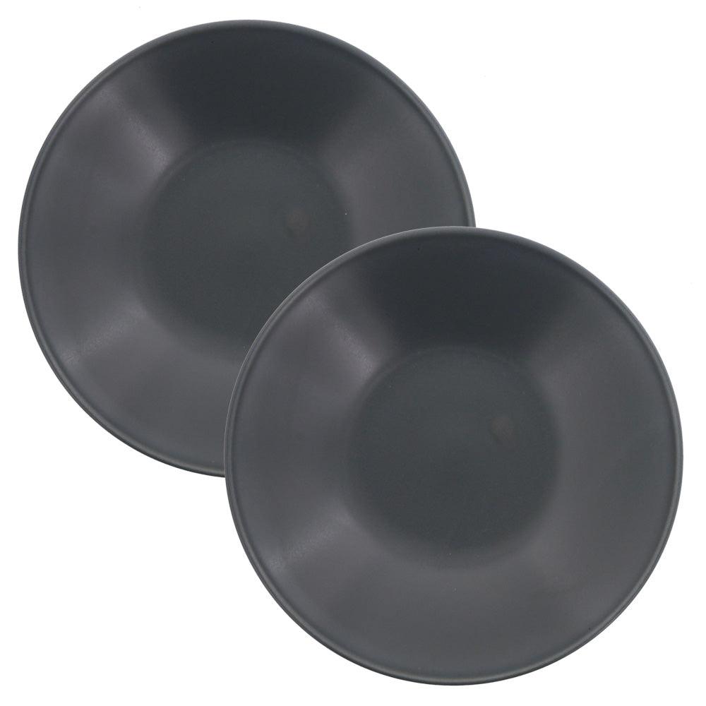 Lightweight 8.7" Appetizer Plates Set of 2 - Gray