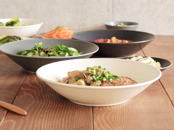 Lightweight 8.7" Appetizer Plates Set of 2 - Gray