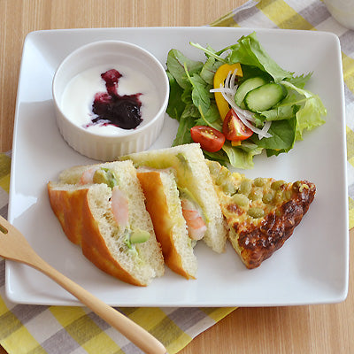 Extra Large White Square Plate