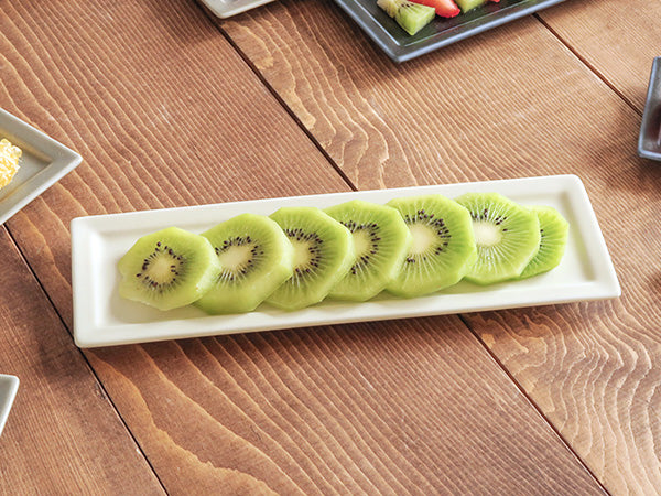 SLIM 8.3" Rectangular Plates Set of 4 - White