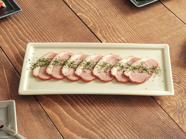 8.3" Rectangular Plates Set of 4 - White