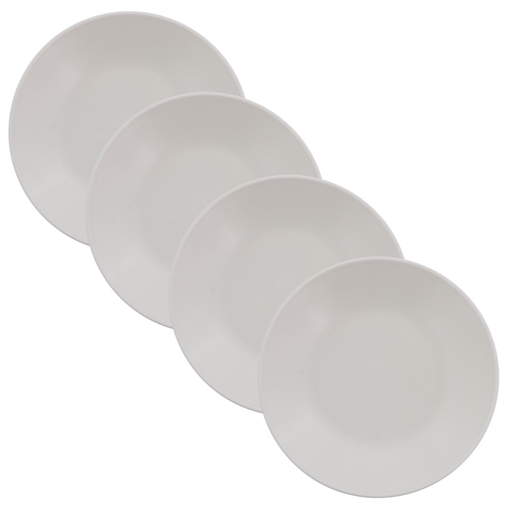 7.1" Lightweight Appetizer Plates Set of 4 - White