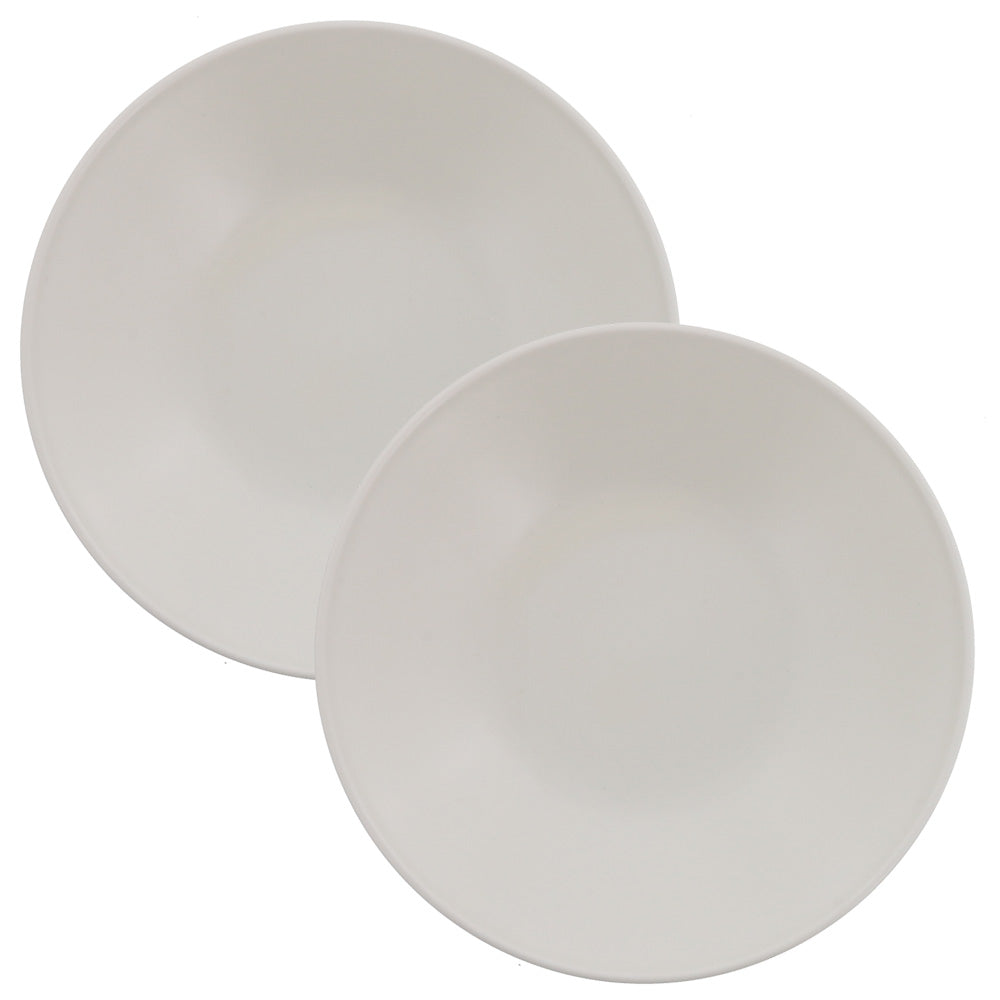Lightweight 8.7" Round Appetizer Plates Set of 2 - White