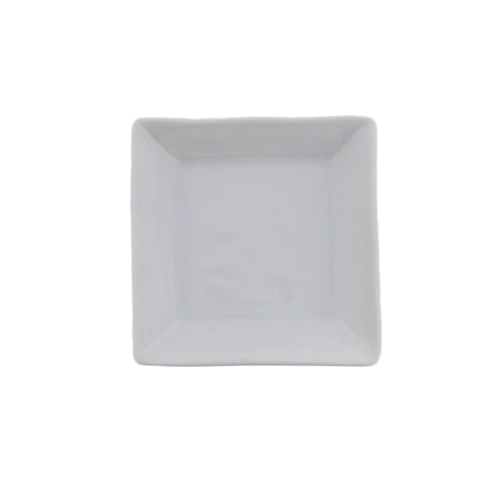 STUDIO BASIC Original White Square Plate Set of 4 - Small