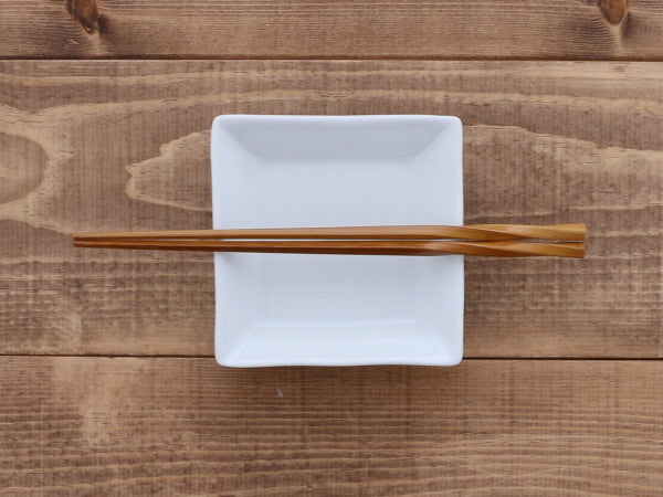 STUDIO BASIC Original White Square Plate Set of 4 - Small