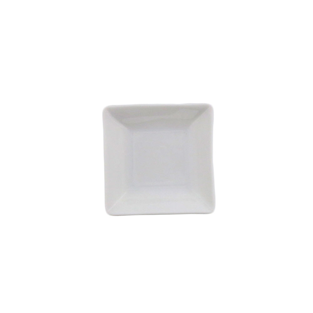 STUDIO BASIC Original White Square Plate Set of 4 - Extra Smal